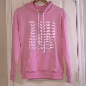 Unisex Hotline Bling Pink Hoodie